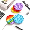 5 Pack Silicone Bubble Sensory Pop Fidget Toy, Stress Reliever,