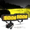 AUXBEAM 5" LED Light Bar Pods Offroad Driving Fog Amber
