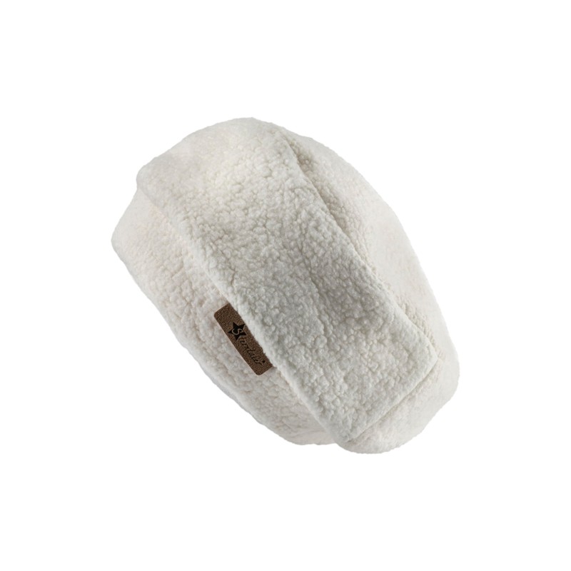 Sterntaler Girls' Beret Hat Plain Without, ecru