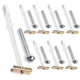 8 count Drywall Anchors with Included  for 1/4-20, Hollow Wall Anchors for Drywall Heavy Duty, Toggle  for Drywall, Holds up to 270lbs Each in 1/2-in Drywall for Hanging TVs, Cabinets, etc. - Color: 8