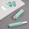 1 Piece Green Cat Eye Magnet for Nails, 4-in-1 Removable