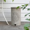 Zokyntrix Retro Outdoor Trash Can with Lid 17L/4.5 Gallon Waste