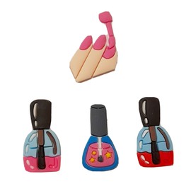 Unbranded Finger Nails + Polish! 4PC Shoe Charm Set! NEW! For Shoes, Bracelets, Crafts