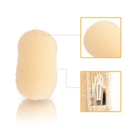 2Pcs Bump It Up Volume Hair Base,Hair Padding Tool,Volume Hair Bump Inserts Hair Pads Hair Bump Up Clip for Women Girls DIY Hairstyles (Beige)
