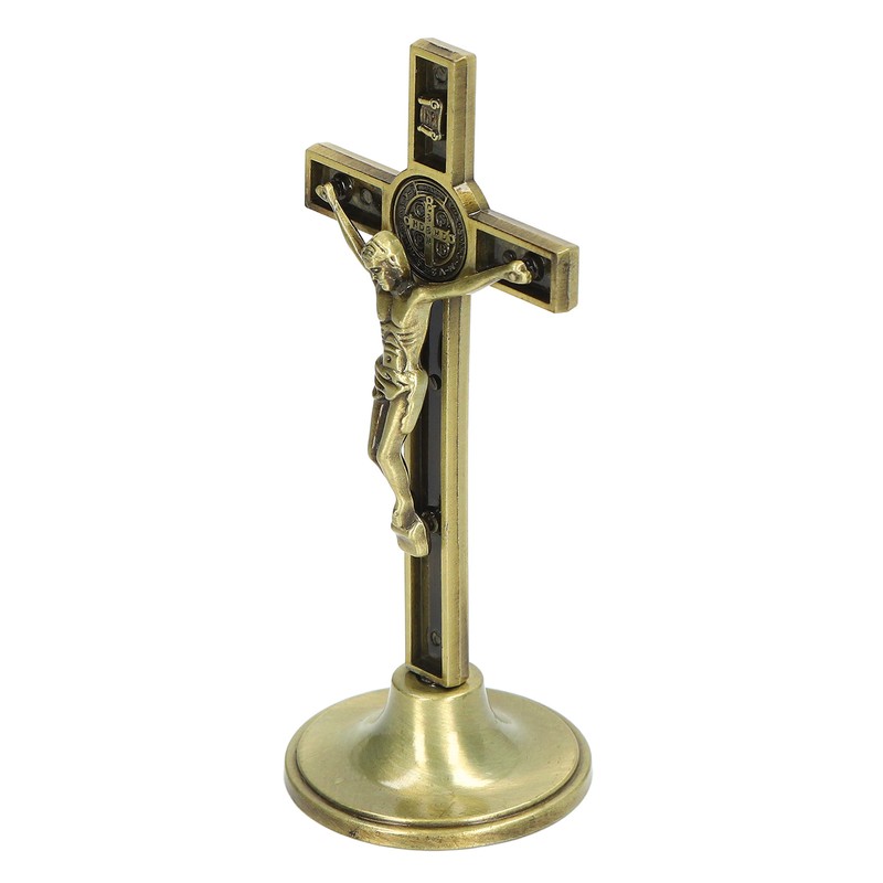Catholic Cross Hand Made Zinc Alloy Metal Vertical Catholic Crucifix