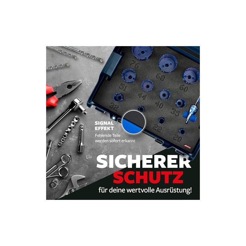 APTEX Foam Insert Suitable for Bosch Expert Hole Saws 20-76