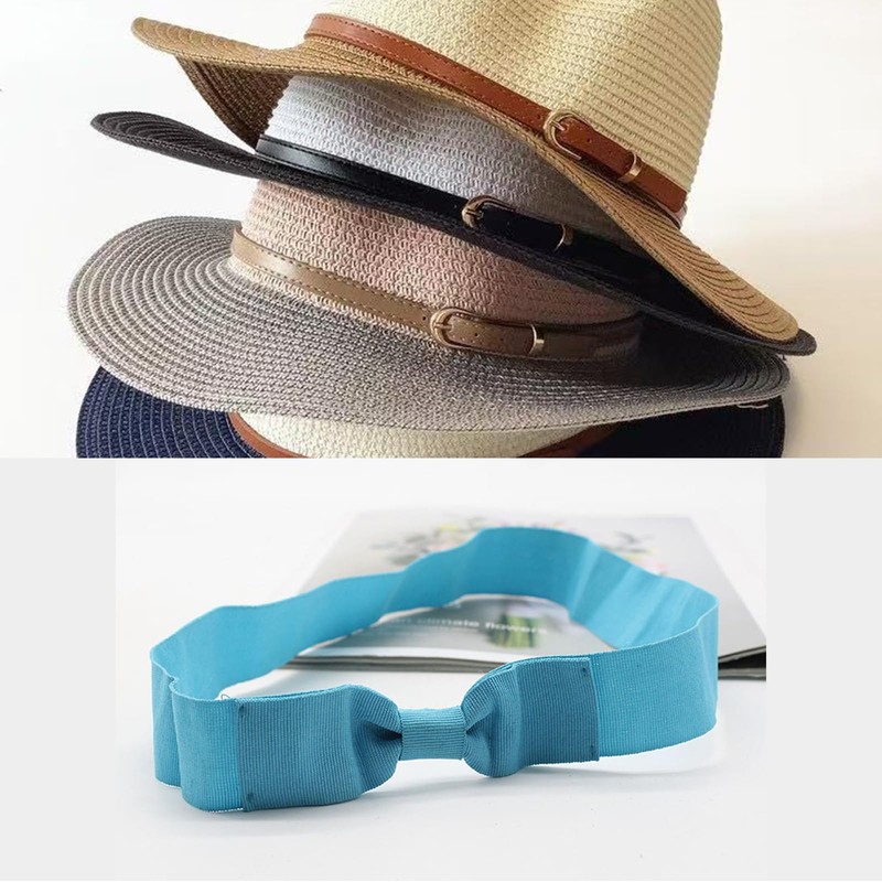3 PCS Bowknot Polyester Hat Bands, Hat Decoration Bands for