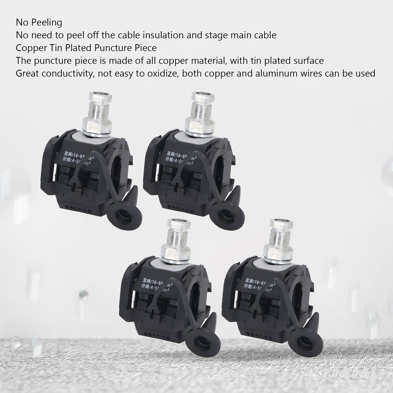 5 Pcs Insulation Piercing Connector 1KV No Peeling Piercing Clamp