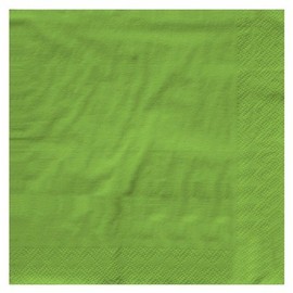 Club Pack of 500 Fresh Lime Green 3-Ply Paper Party Lunch Napkins 6.5"