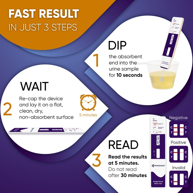 Prime Screen [25 Pack] EtG Alcohol Urine Test - at