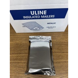 Metallic Insulated / Padded  Mailer - 9 x 12” - Uline S-18306 - Case of 25