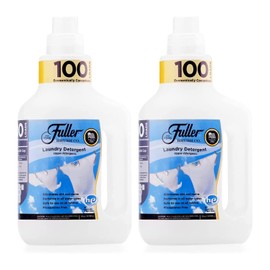 Fuller Brush 100 Laundry Detergent - Hypoallergenic, Unscented & Dye Free Clothe Washing Formula For Washing Infant/Baby Clothing - Mild Cloth Cleaning Products For All Skin Types (Pack of 2)