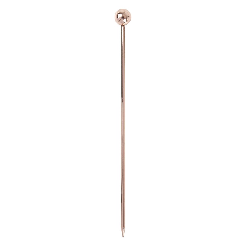 Beaumont Copper Plated Ball Cocktail Garnish Picks (Pack of 10)
