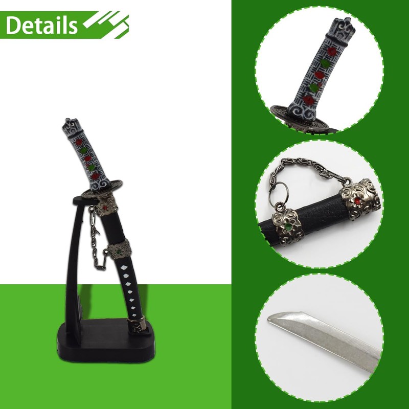 TUICARE 2pcs Mini Japanese Samurai Katana Sword Paper Knife Letter