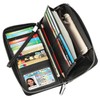 Lavemi Women's RFID Blocking 100% Leather Large Capacity Zip Around