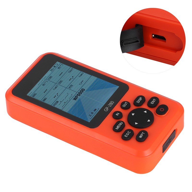 2.8in Handheld GPS Navigator High Sensitivity with MultiFunction Display Screen