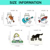 Cute Music Cat Enamel Pins for Backpacks,Cool Cat Band Lapel
