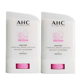 AHC 마스터즈 하이퍼 마일드 리페어 선스틱 22g 2개 무기자차 썬스틱 AHC Masters Hyper Mild Repair Sun Stick 22g 2pcs Gunjacha Sun Stick [Repair Sun Sticks 2]