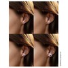 JAXXEL 4 Pairs Pearl Earrings for Women, Pearl Stud Earrings