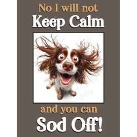 Cocker Springer Sprocker Spaniel pet dog funny flexible fridge magnet Keep Calm gift
