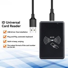 Snblzhef USB RFID Reader 125khz EM4100 TK4001 ID Contactless Sensitivity Smart Card Reader Support Window System