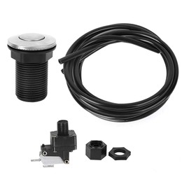 Botones De Presion, Interruptor Kit de manguera Kit de interruptor de botón con función de bloqueo para la eliminación de basura de alimentos