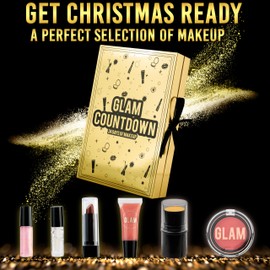 KreativeKraft Beauty Advent Calendar 2025, Makeup Set, Pampering Skincare Christmas Countdown Calendar for Girlfriend Wife Mum Sister, Gifts for Her (Gold)