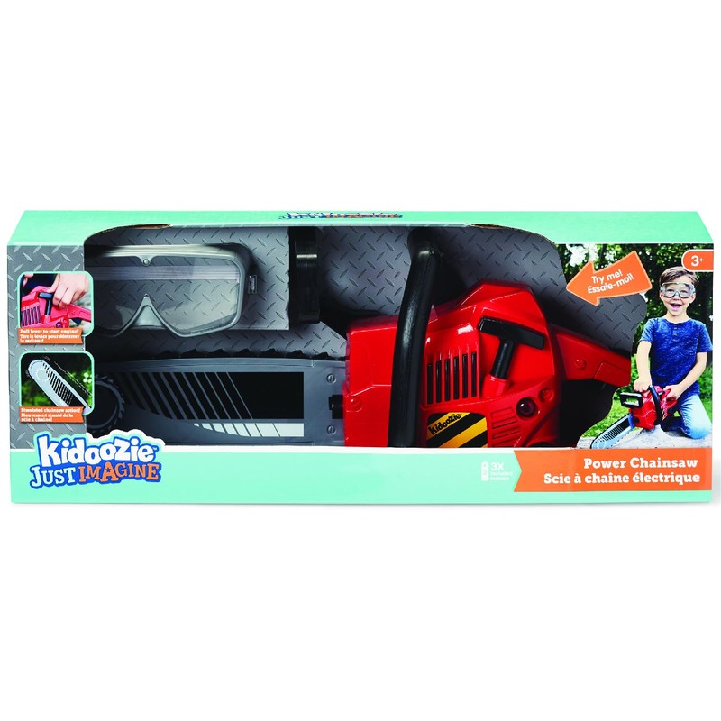 Kidoozie Just Imagine Power Chainsaw with Goggles for Outdoor Pretend