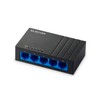 Elecom EHC-LG05P-B Gigabit Switching Hub, 5 Ports, AC Power, Silent