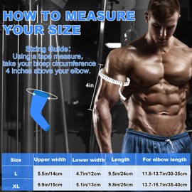 Elbow Brace Pack of 2, Elbow Bandages for Men and Women, Breathable Elbow Pads, Elbow Bandage for Tennis Elbow, Golfer's Elbow, Outdoor Sports, Arthritis Tendonitis (XL)