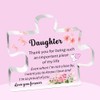 SDOFY Daughter Gifts - Puzzle Acrylic Plaque Daughter Birthday Gifts,