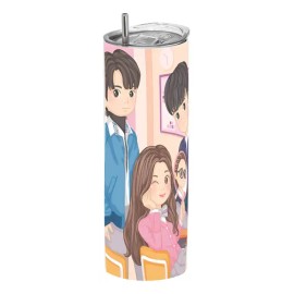 Termo Skinny Café 20 Oz K-drama True Beauty #53