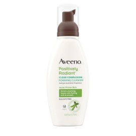 Aveeno Clear Complexion Foaming Daily Cleanser 6 Fl Oz Salicylic Acid Acne Tr...