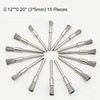 45PC Wire Brushes for Drill Set Stainless Steel Wheel Brushes