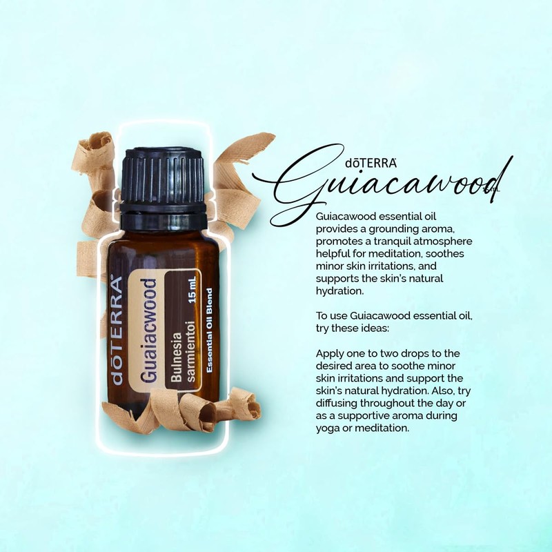 doTERRA Guaiacwood - Calming Oil Helpful for Meditation - 15ml
