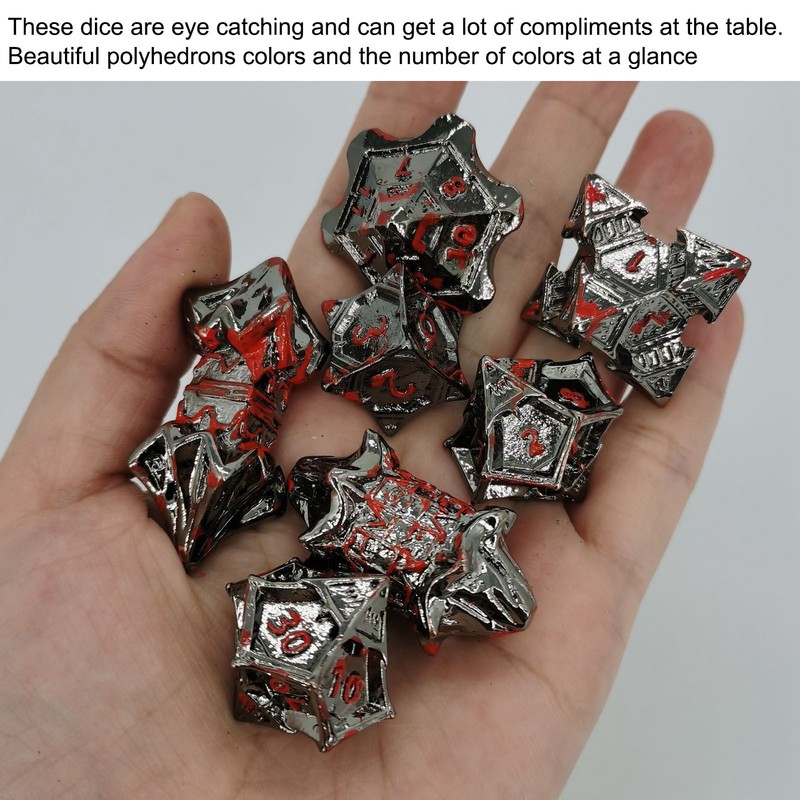 Dice Set Eye Catching Lightweight Alloy Dice Set for Playing