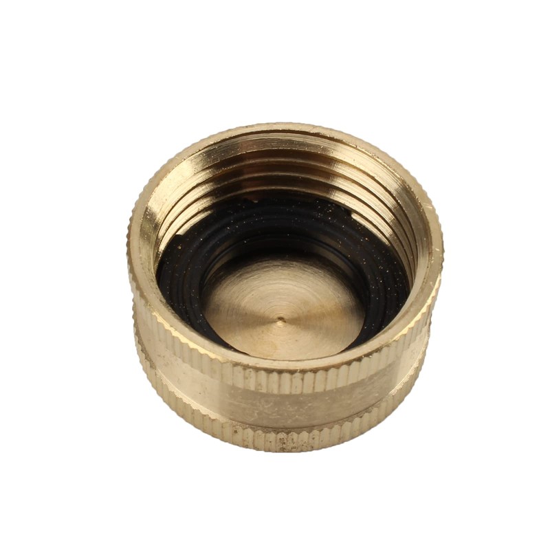 AUTOKAY Propane Tank Cap 1LB Solid Brass Refill Cap for