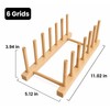 Wooden Plate Rack for Kitchen Organization – Multi-Slot Dish Drying