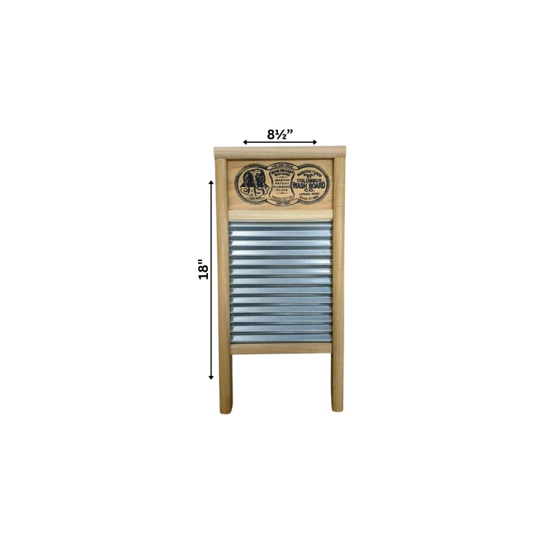 Bear On Easy Galvanized Washboard (Pail Size 8½” x 18")