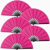 Oncpcare 5 Pcs Large Hand Fan in Bulk, Chinese Japanese