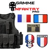 INFANTRYPRO France Quality Military Quality Iron On Sew On Patch