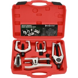 limontek 5pcs Ball Joint Separator Pitman Arm Puller, Tie Rod End Tool for Ball Joint Press Kit, Front End Service Kit, Splitter Removal Kit