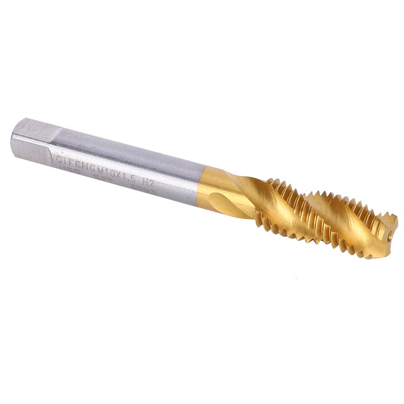 M10x1.5mm Spiral Fluted Tap High Speed Steel Thread Cutter Screw