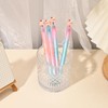 BAYTORY 4Pcs Rotatable Black Gel Pens, 0.5mm Fine Point Pen,