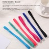 14PCS Workout Headband Polyester Cotton Non Slip Breathable Head Sweat