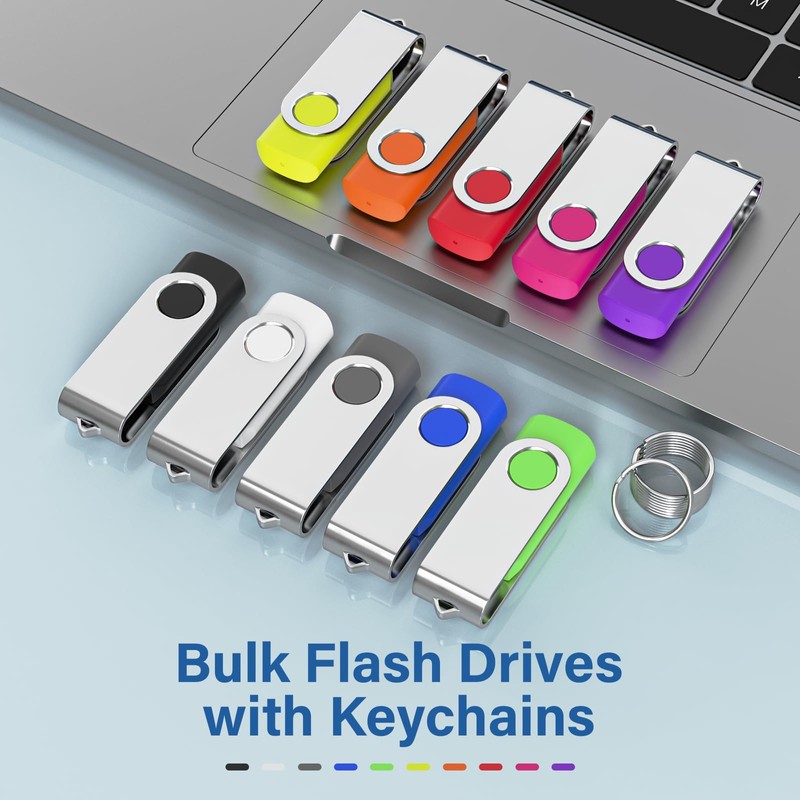 WOOOLKEN USB Stick 32 GB Pack of 10 2.0 Memory