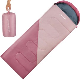 Clostnature Sleeping Bag for Adults and Kids - Lightweight Camping Sleeping Bag for Girls, Boys, Youths, Ultralight Backpacking Sleeping Bags for Cold Weather - Compression Sack Included(Right Zipper)