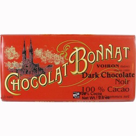 Chocolat Bonnat - 100% Cacao - Dark Chocolate Bar