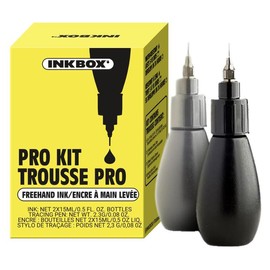 Freehand Temporary Tattoos Pro Kit - Draw Long-Lasting Ideal Present for Any Level Artist - Temp Tattoo Kit and Drawing Last Up to 2 Weeks (Pro Kit) - Color: 1 Ounce