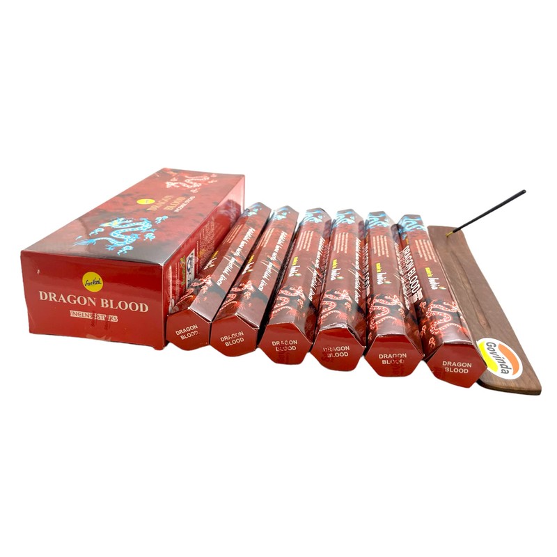 Dragon Blood Incense Sticks and Incense Stick Holder Bundle Insence